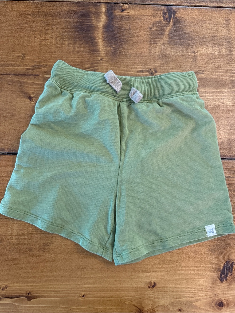 Kids' Soft Olive Green Drawstring Shorts